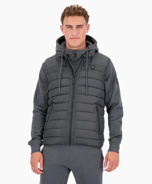 Airforce Bodywarmer Padded Donkergrijs*Heren Jassen
