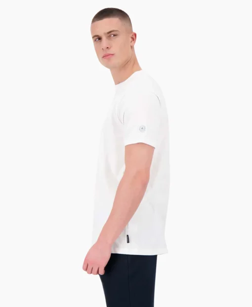 Airforce T-Shirt Korte Mouw Garment Dyed Wit*Heren T-Shirts