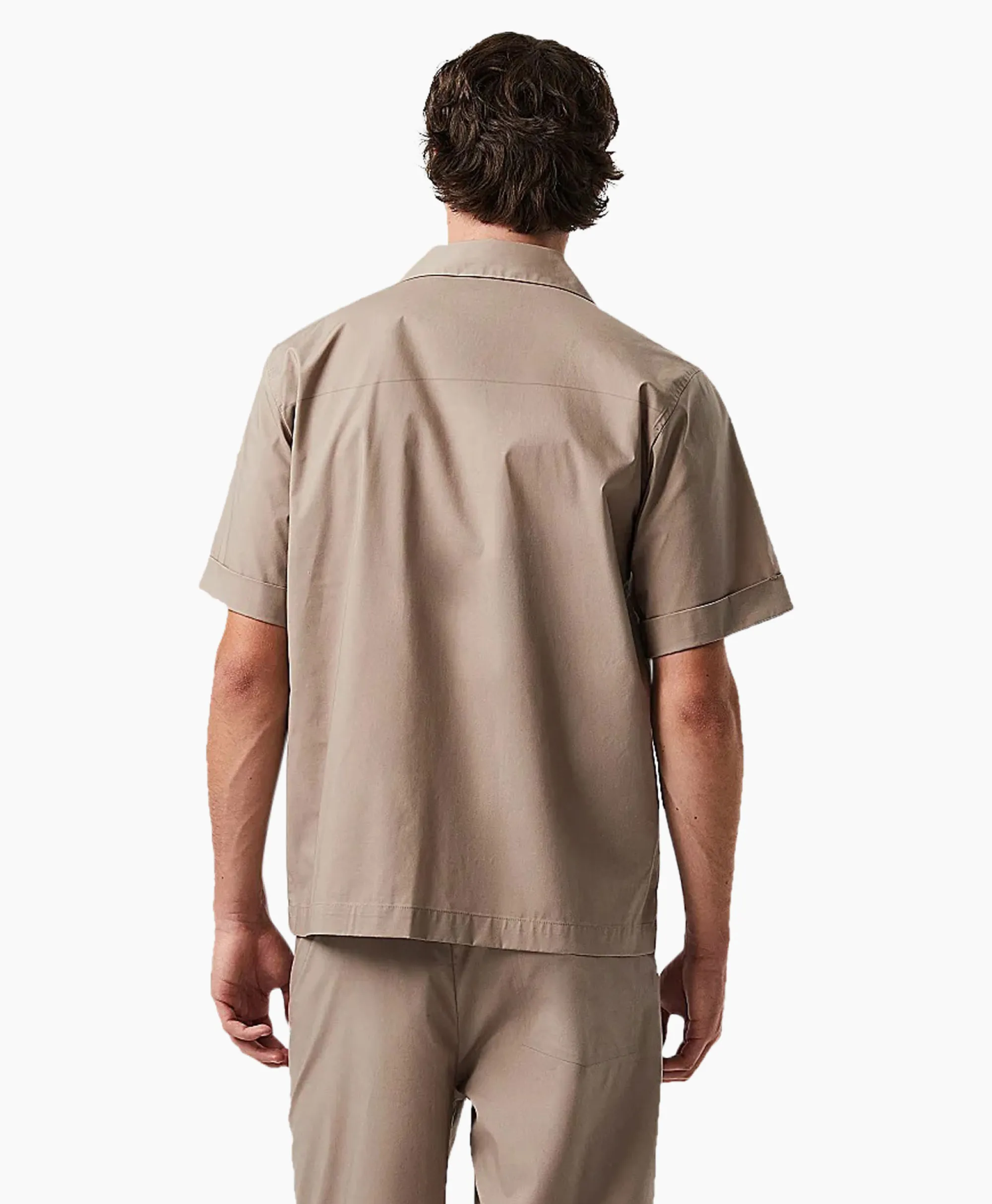 Alpha Tauri Overhemd Welsh Zand*Heren Overhemden