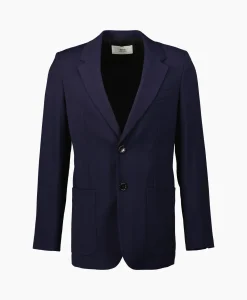 Ami Paris Jack Two Buttons Wool Viscose Twill Donker Blauw*Heren Jassen