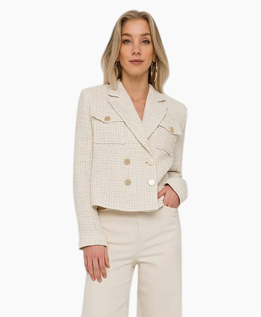 Anna Van Toor Blazer 33A01-02613 Off White*Dames Blazers