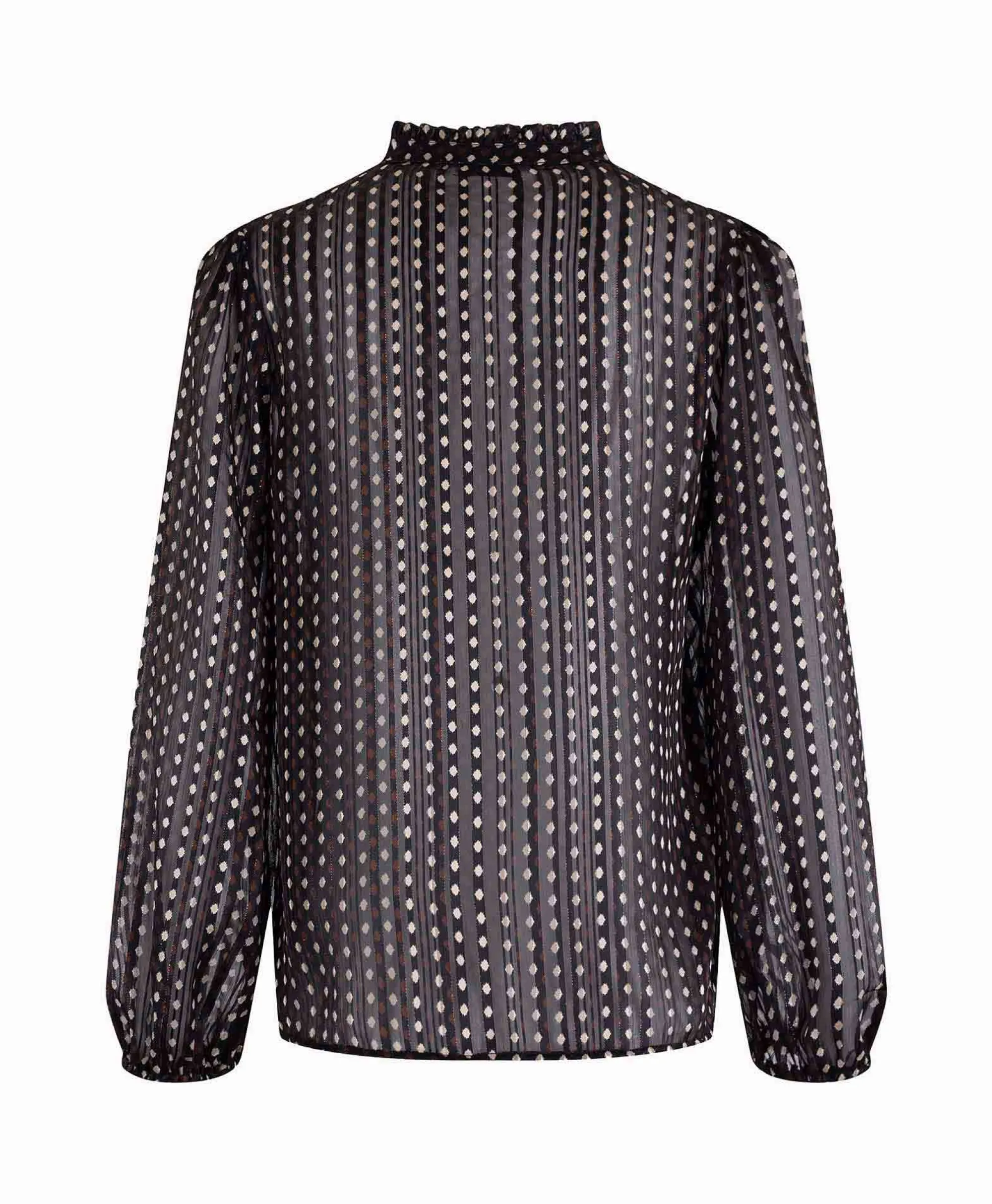 Anna Van Toor Blouse 74A05-03367 Zwart*Dames Blouses