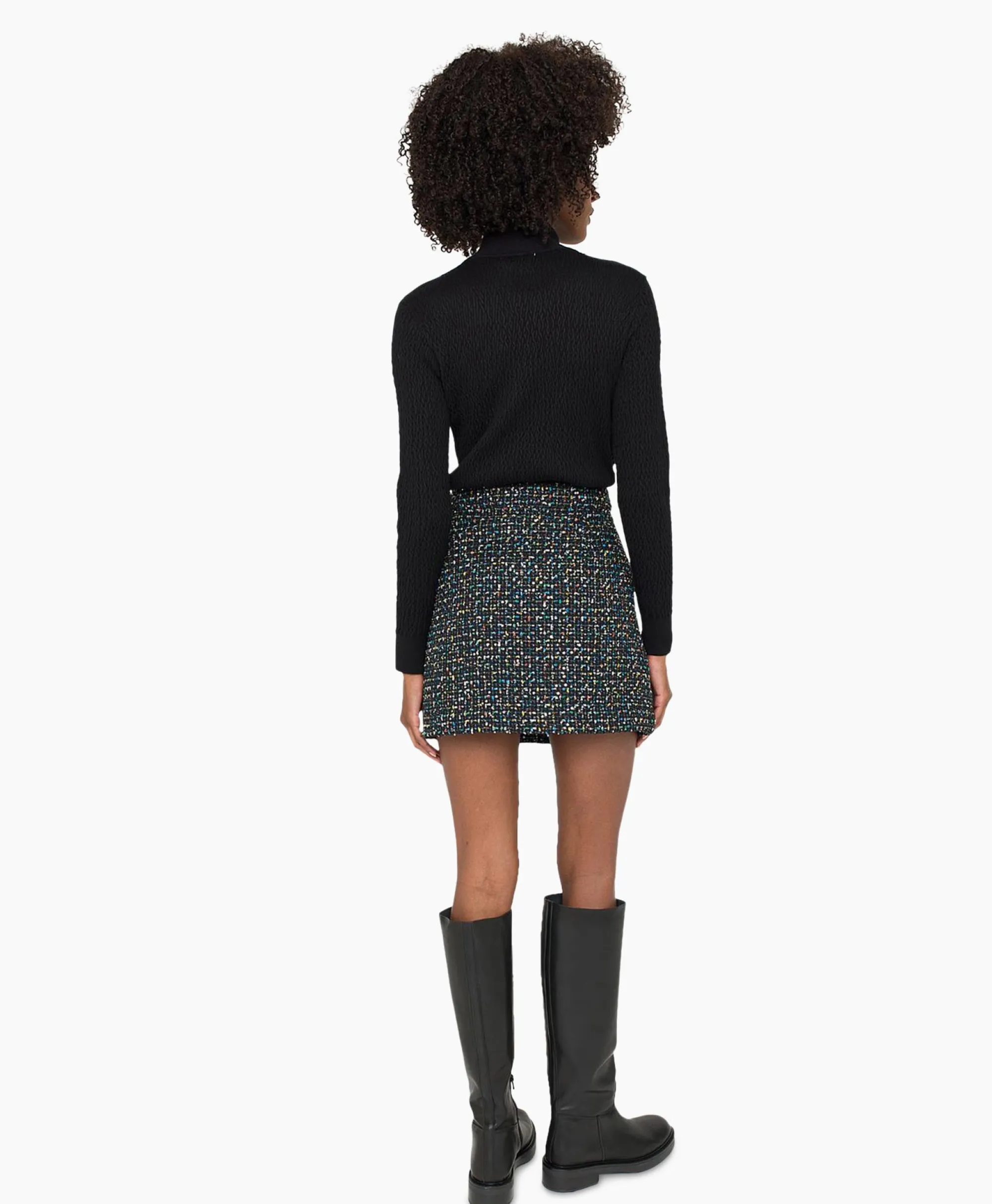 Anna Van Toor Rok 26A03-02650 Zwart*Dames Rokken