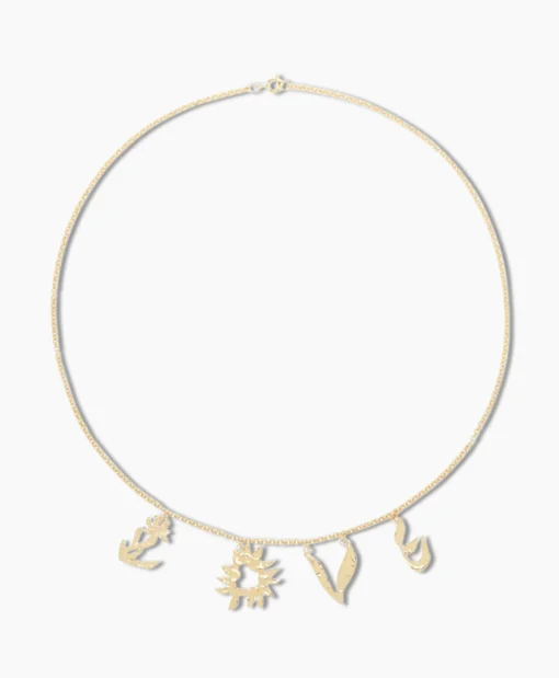 Anna+nina Ketting Bonfire Choker Goud*Dames Sieraden