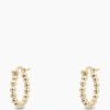 Anna+nina Oorbellen Solstice Ring Earrings Silver Goldplated Goud*Dames Sieraden