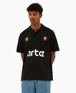 Arte Antwerp T-Shirt Korte Mouw Basic Futebol Zwart*Heren T-Shirts
