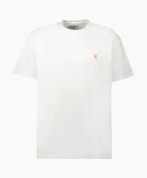 Carhartt Wip T-Shirt S/S Chase Cotton Wit*Heren T-Shirts