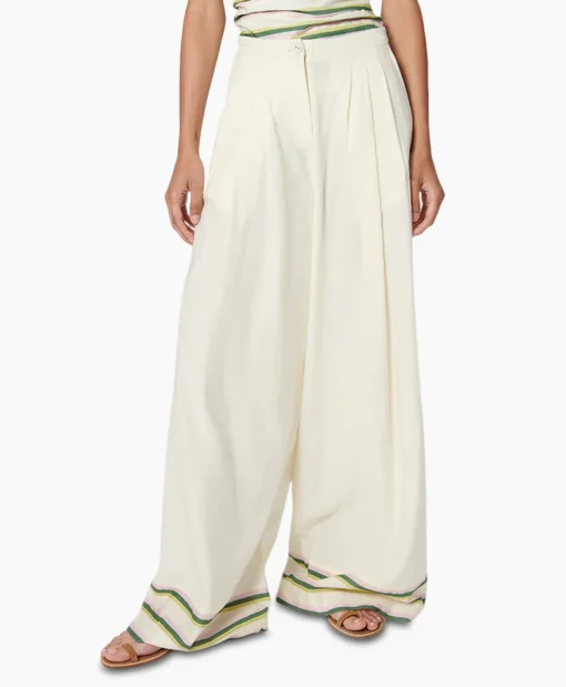 Chufy Pantalon Okra Ecru*Dames Broeken