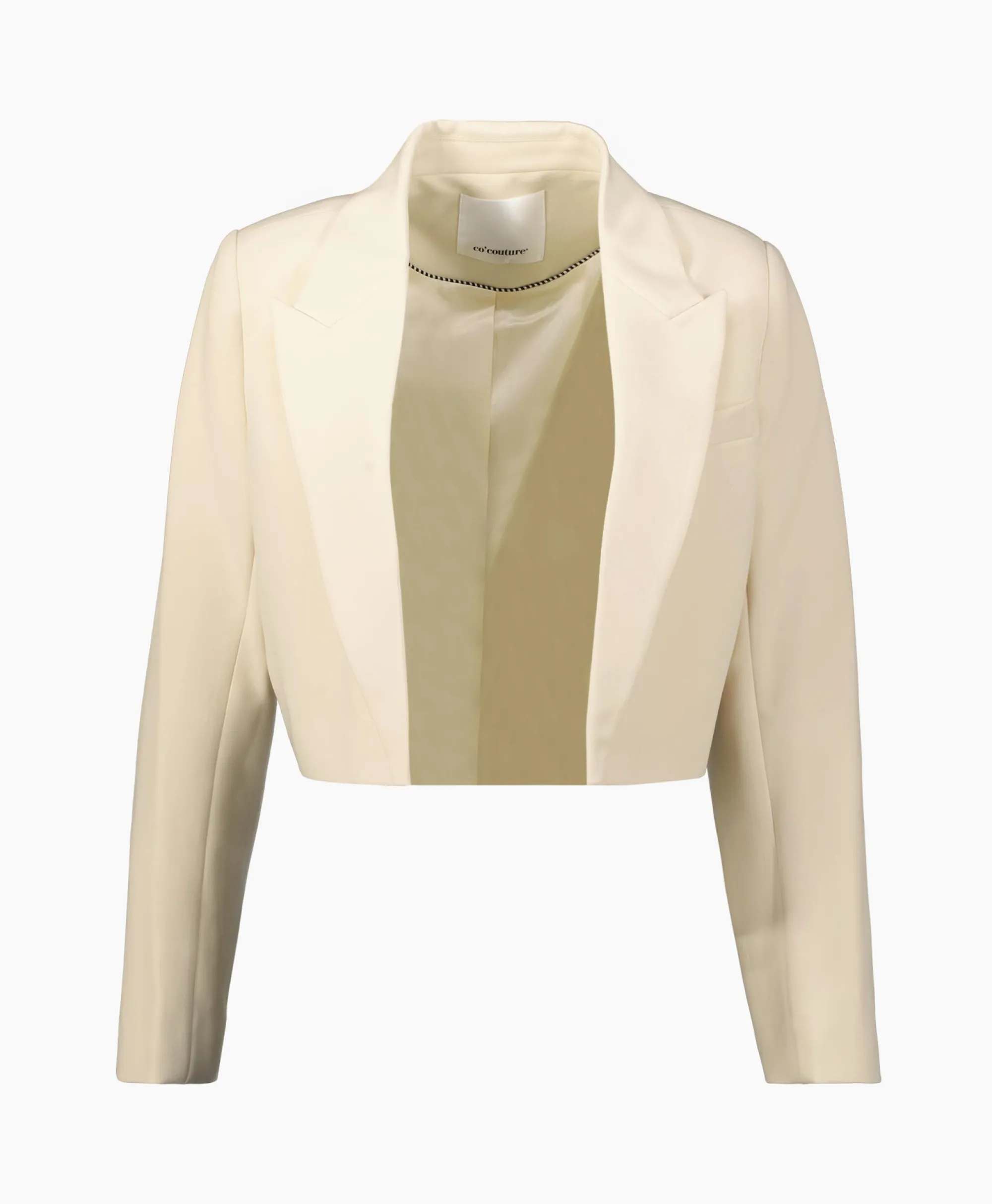 Co'couture Co'Couture Blazer Vola Crop Beige*Dames Blazers