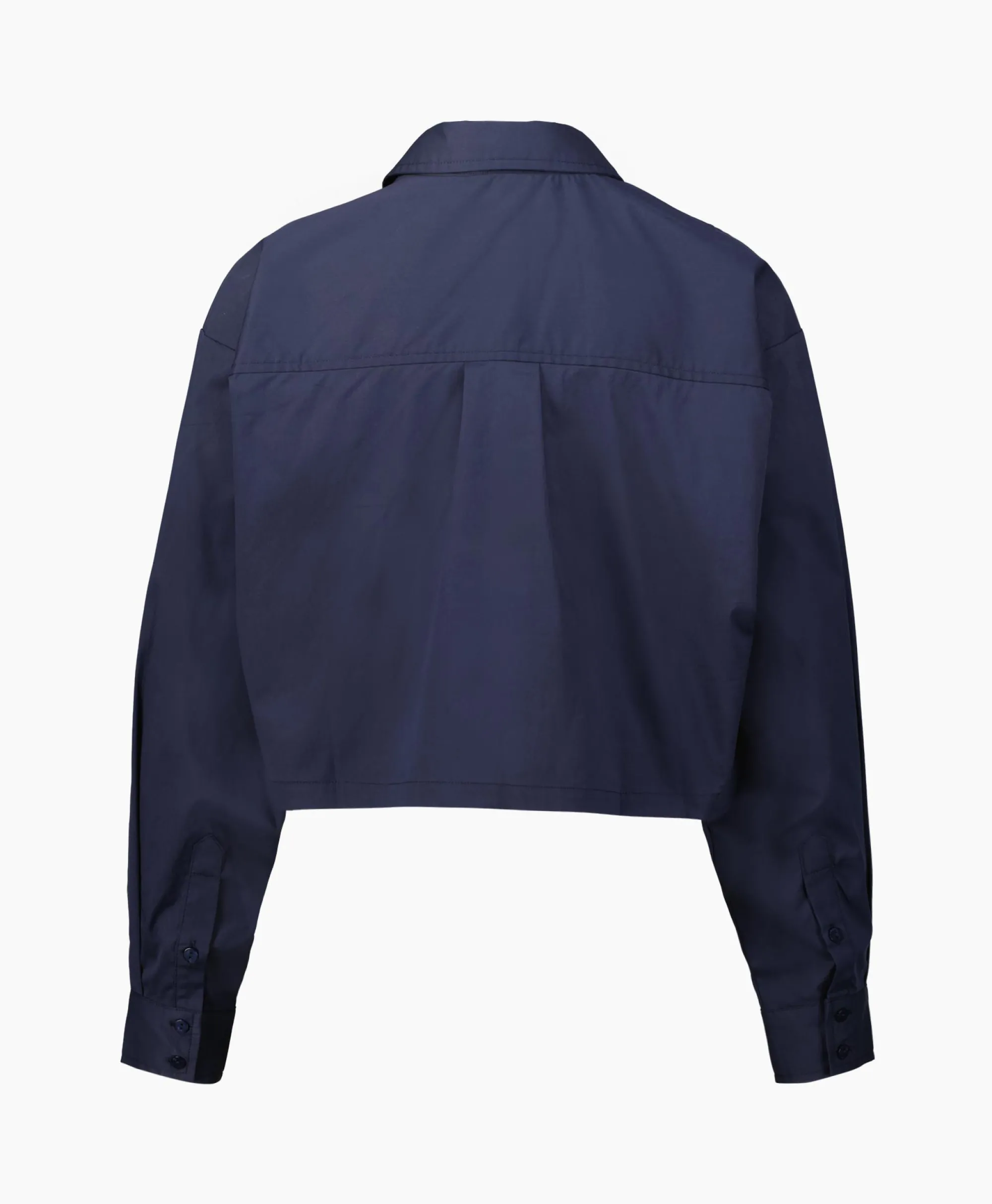 Co'couture Co'Couture Blouse Cotton Crisp Crop Donker Blauw*Dames Blouses