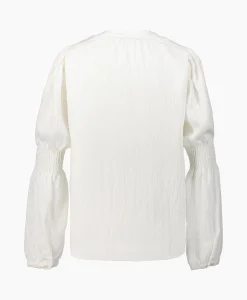 Co'couture Co'Couture Blouse Sueda Smock Sleeve Wit*Dames Blouses