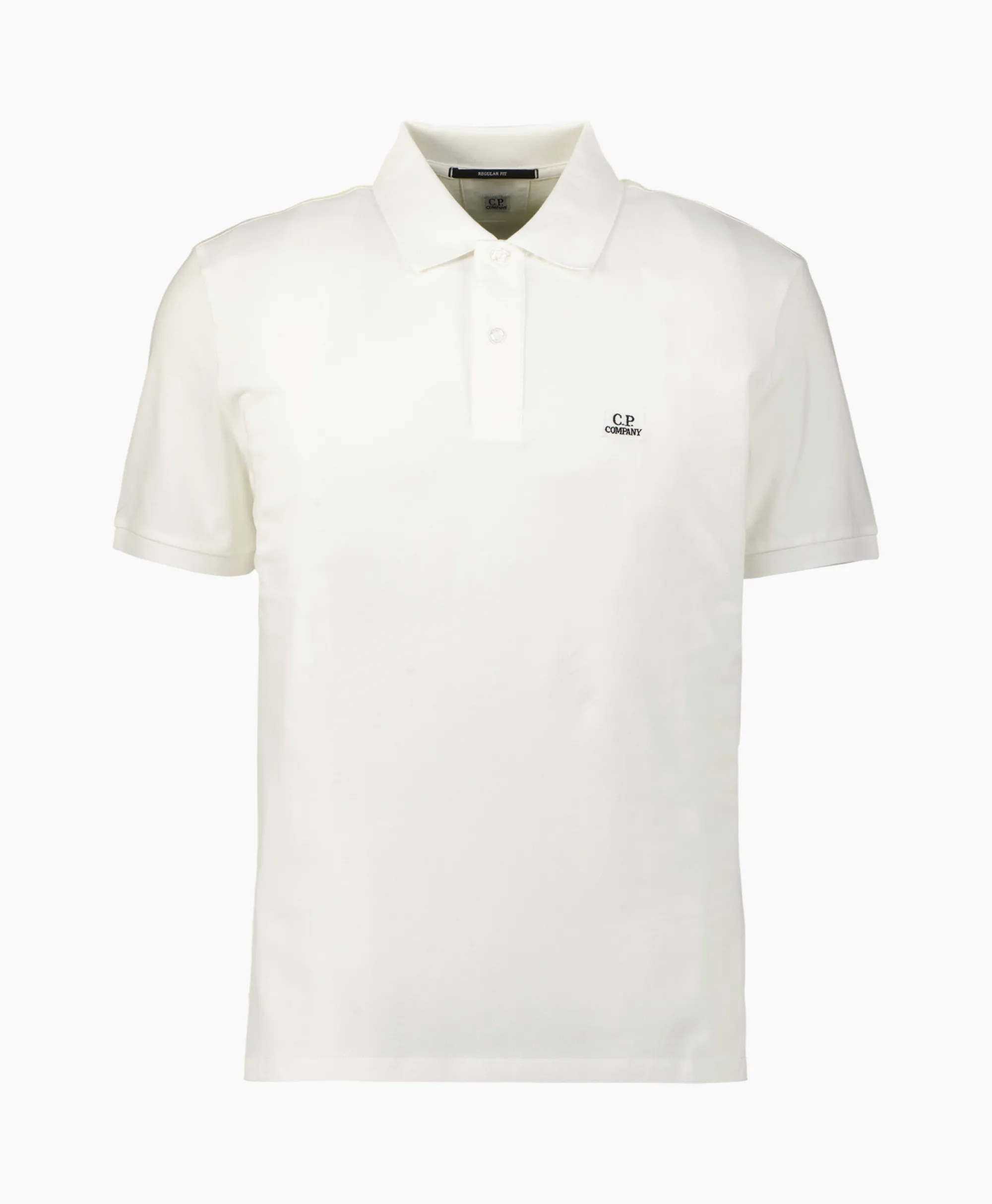 Cp Company Polo Stretch Piquet Regular Wit*Heren Polo's