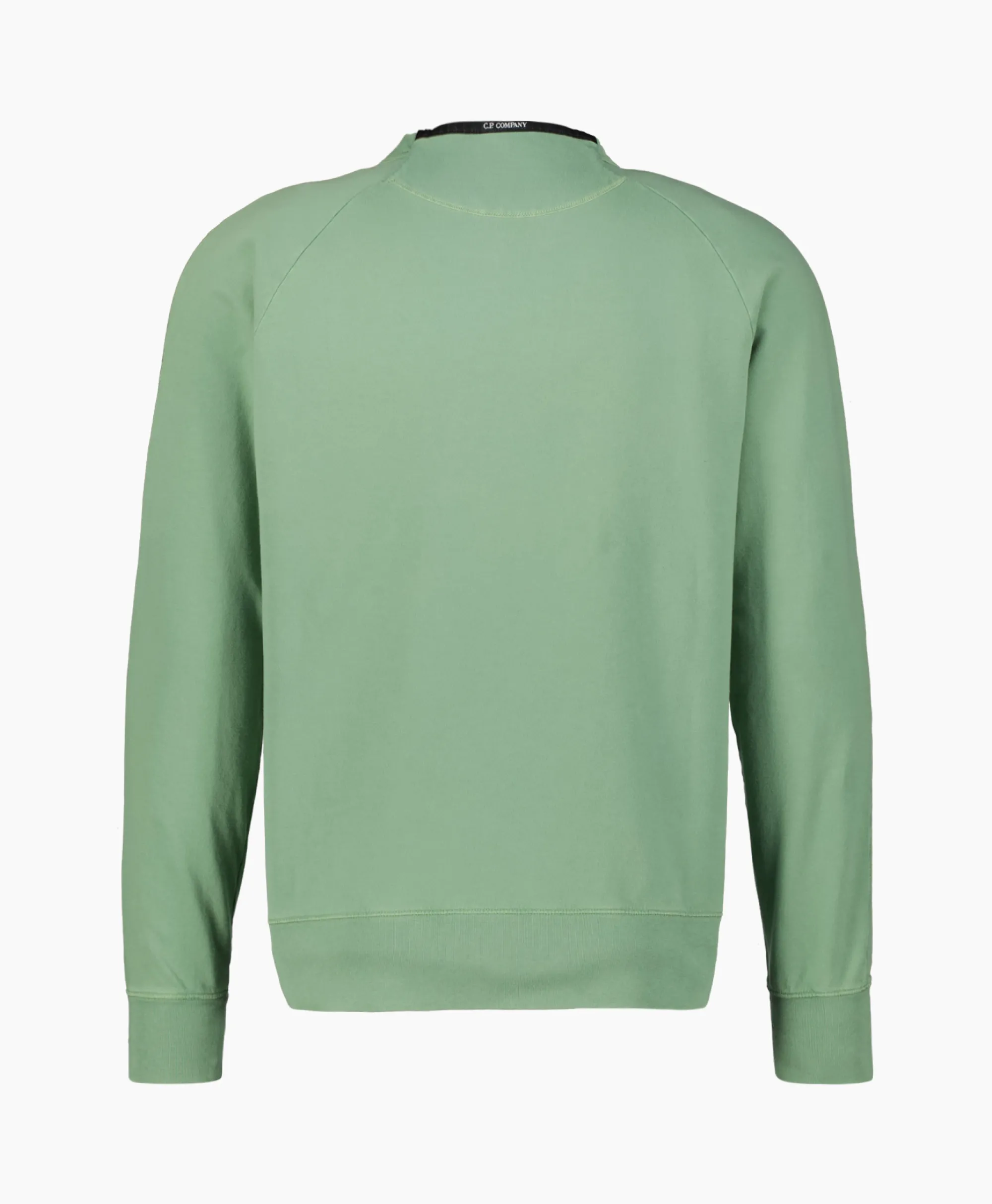 Cp Company Sweater Light Fleece Logo Groen*Heren Truien
