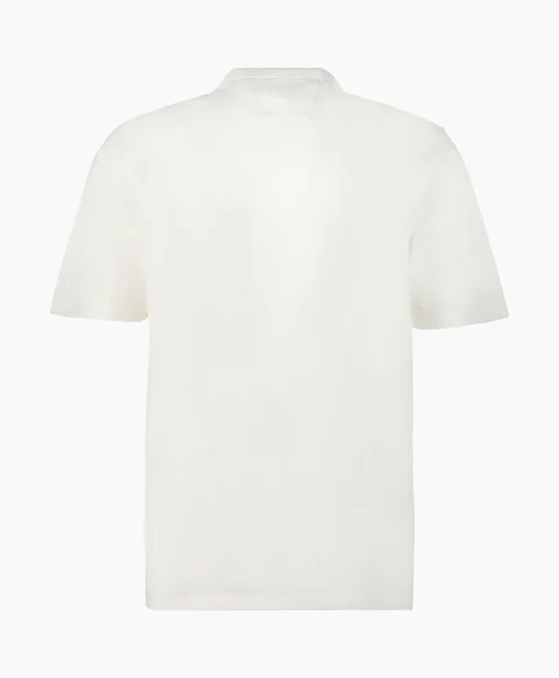Cp Company T-Shirt Metrolopolis Mercerized Jersey Logo Wit*Heren T-Shirts