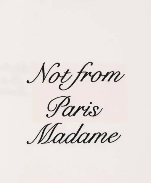 Drole De Monsieur Le T-Shirt Sloga Cursive Off White*Heren T-Shirts