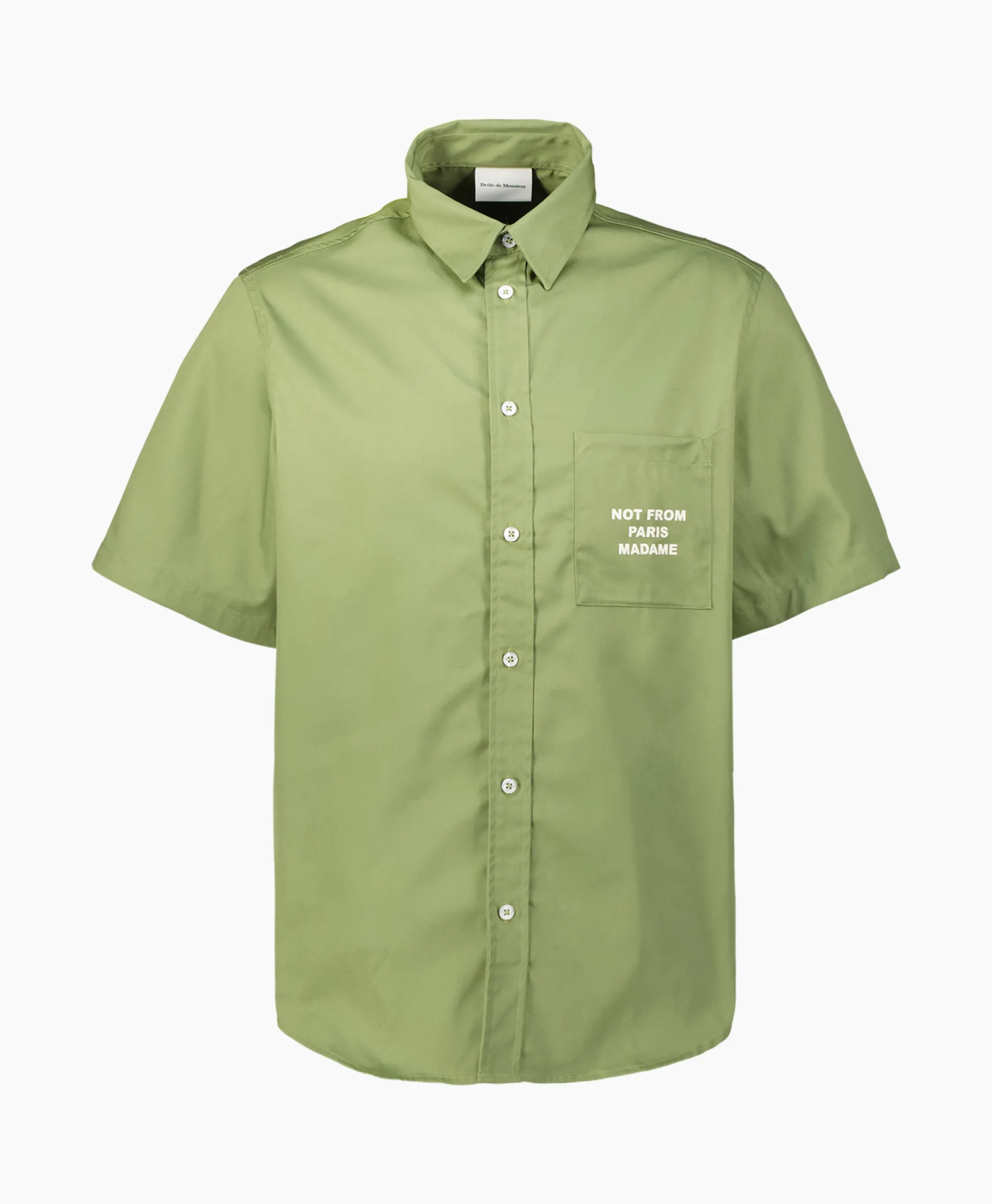 Drole De Monsieur Overhemd La Chemise Slogan Khaki*Heren Overhemden