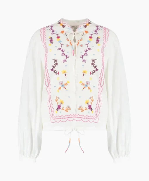 Harper & Yve Harper & Yve Blouse Hailey-Ls Ecru*Dames Blouses
