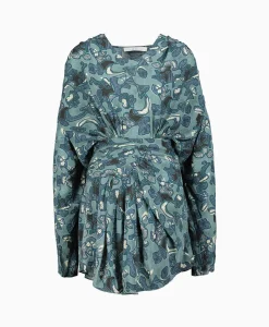 Iro Mini Jurk Fontana Blauw*Dames Jurken