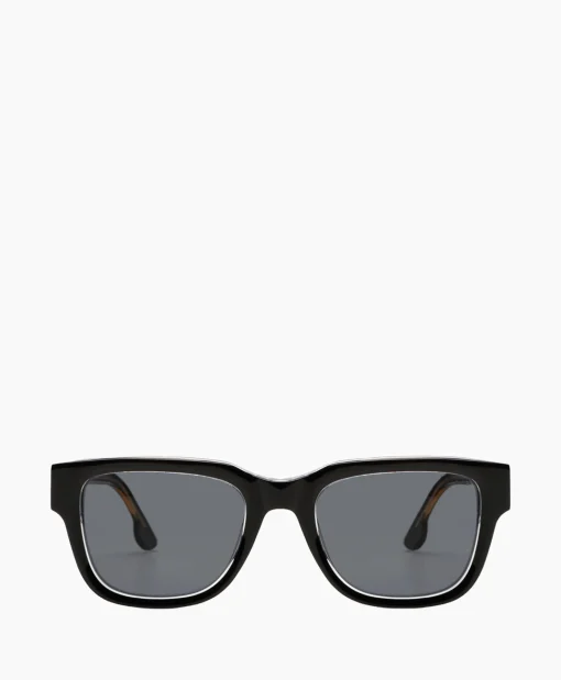 Komono Zonnebril Danny Black Clear Zwart*Heren Zonnebrillen
