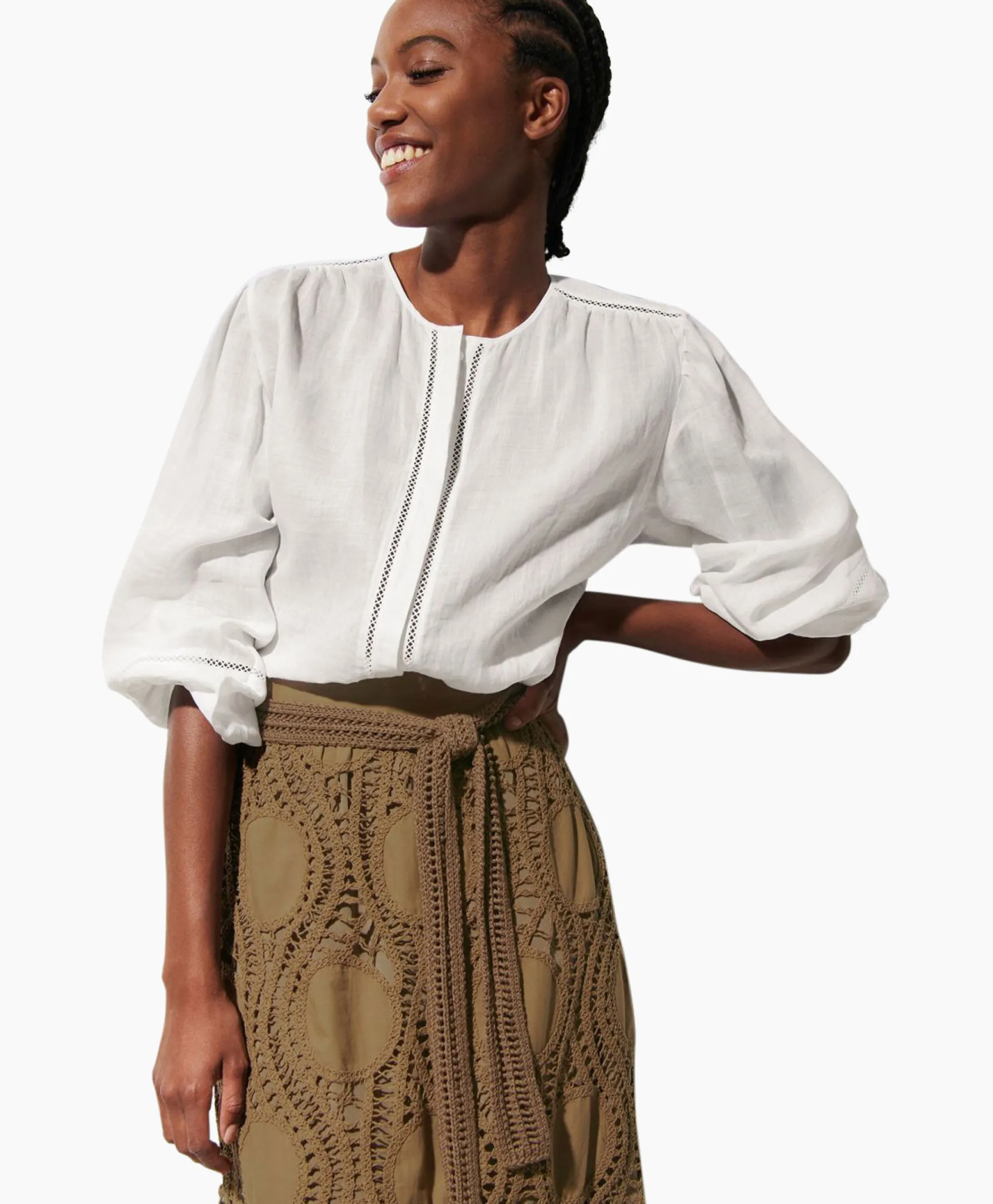 Luisa Cerano Blouse 298458/3500-0 Off White*Dames Blouses