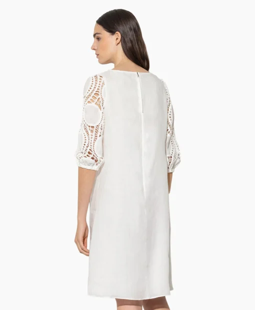 Luisa Cerano Jurk 798504/3500-0 Off White*Dames Jurken
