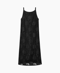 Luisa Cerano Midi Jurk 798490/3619-0 Zwart Dessin*Dames Jurken