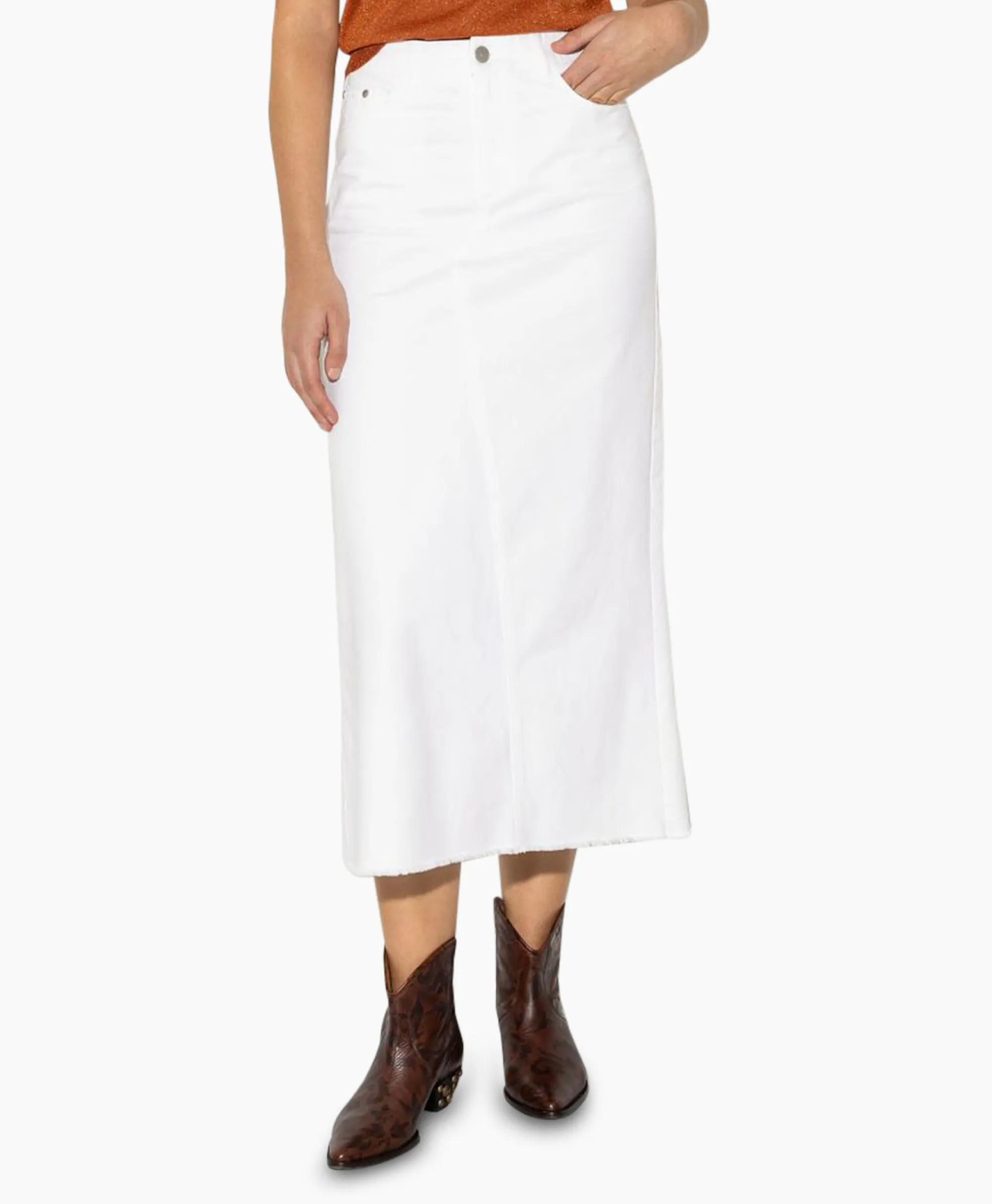 Luisa Cerano Rok 598227/3628-0 Wit*Dames Rokken