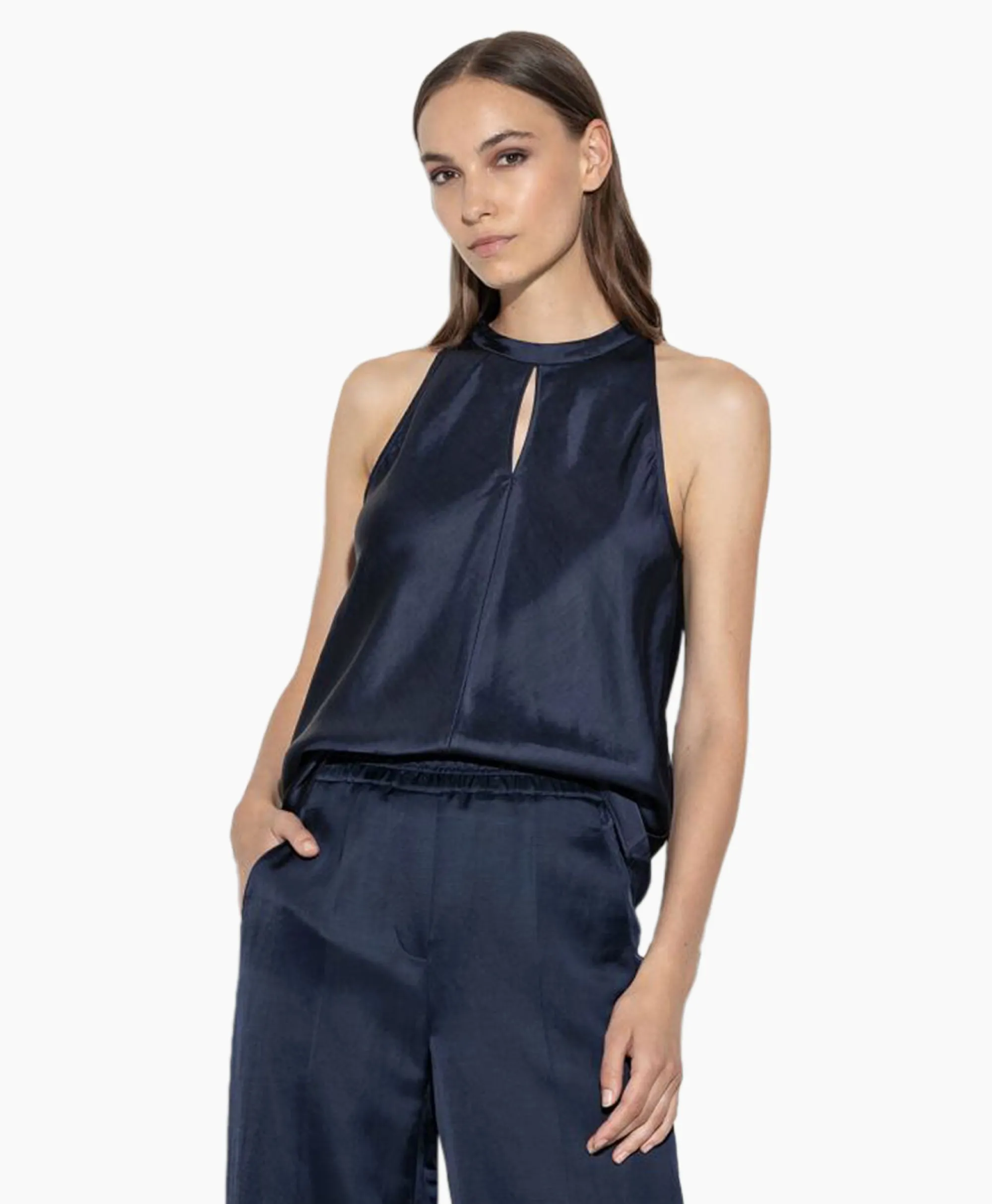 Luisa Cerano Top 298426/3596-0 Donker Blauw*Dames T-Shirts & Tops