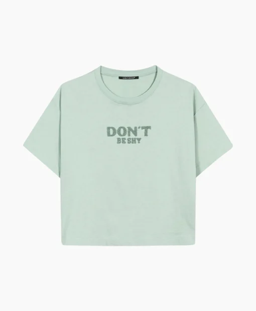 Luisa Cerano T-Shirt Korte Mouw 398121/7800-0 Mint*Dames T-Shirts & Tops