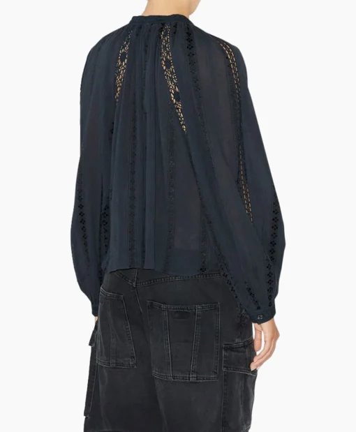 Marant Étoile Marant Etoile Blouse Janelle-Ga Zwart*Dames Blouses