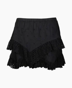 Marant Étoile Marant Etoile Minirok Sukira-Gc Zwart*Dames Rokken