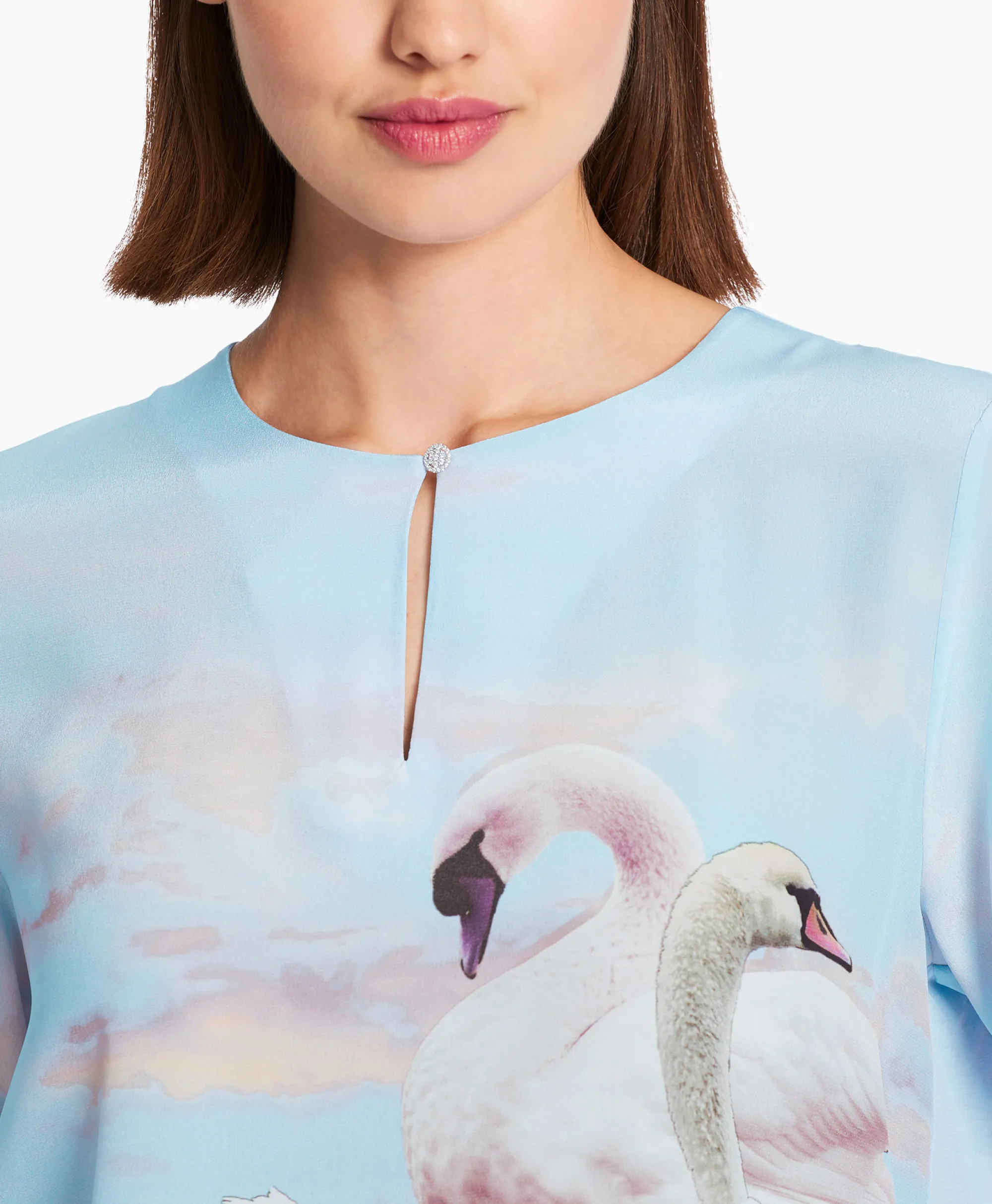 Marccain Collectie Blouse Wc 55.07 J08 Licht Blauw*Dames Blouses