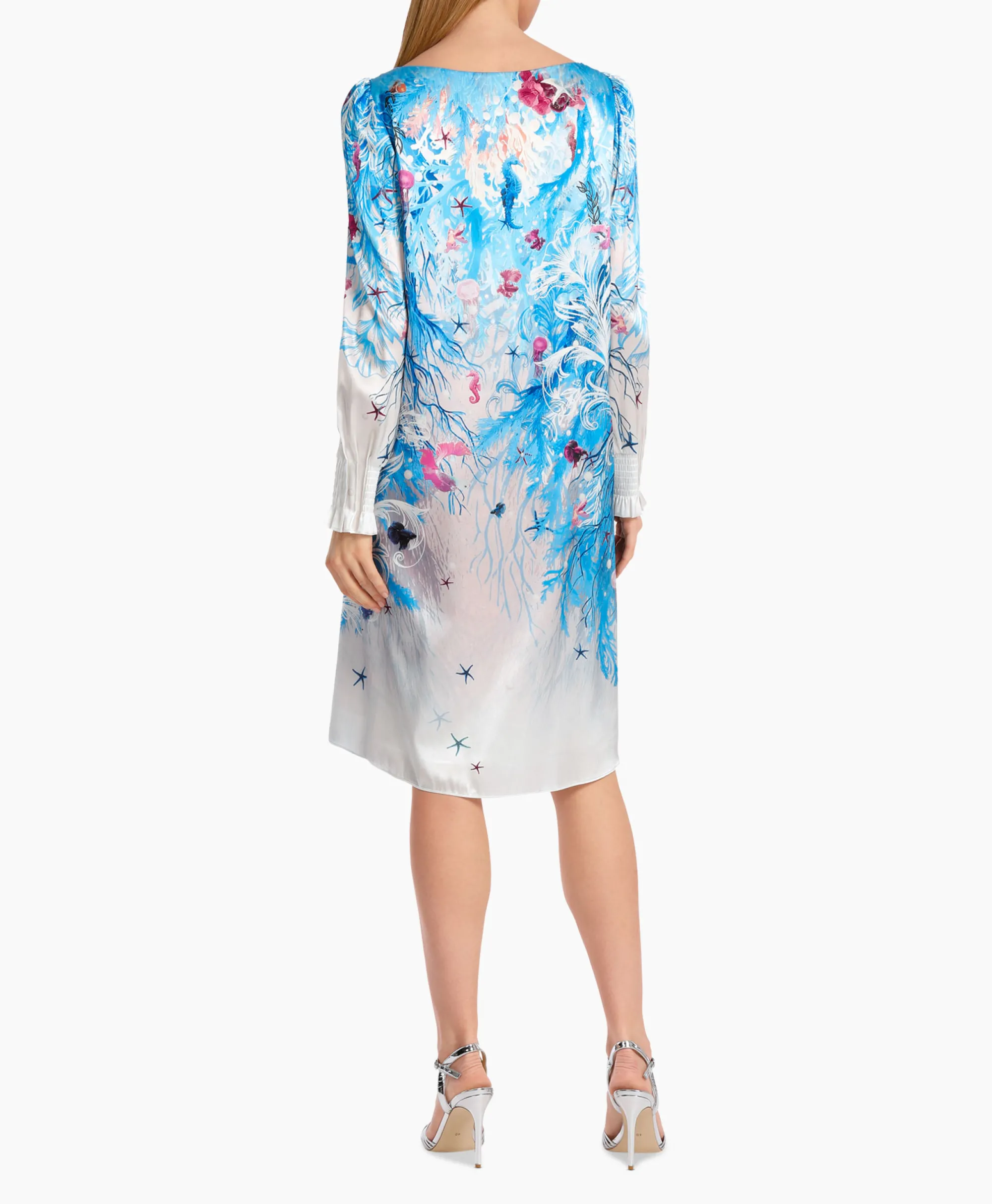 Marccain Collectie Jurk Wc 21.69 W89 Aqua*Dames Bruiloftskleding