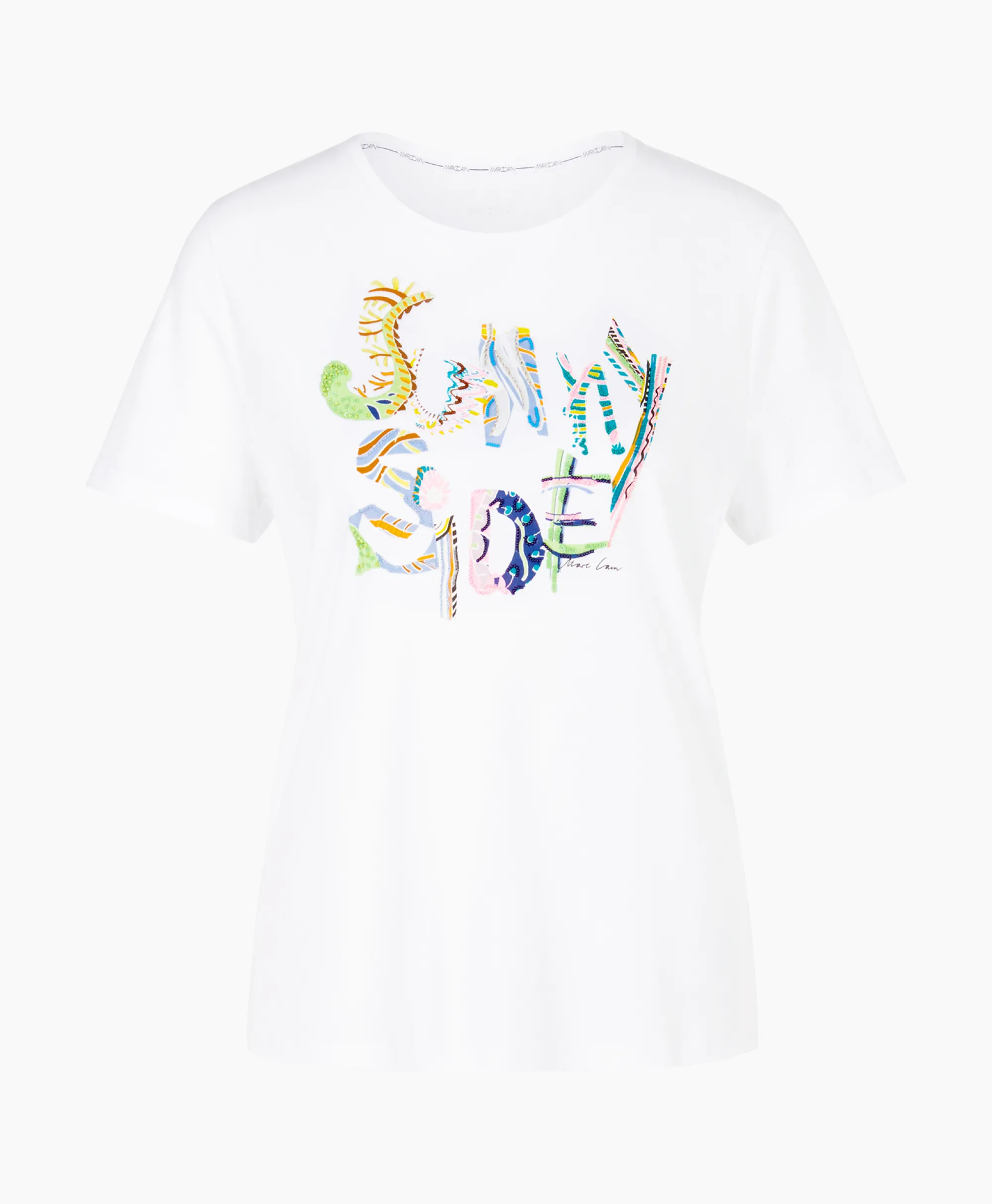 Marccain Collectie T-Shirt Wc 48.32 J73 Wit*Dames T-Shirts & Tops