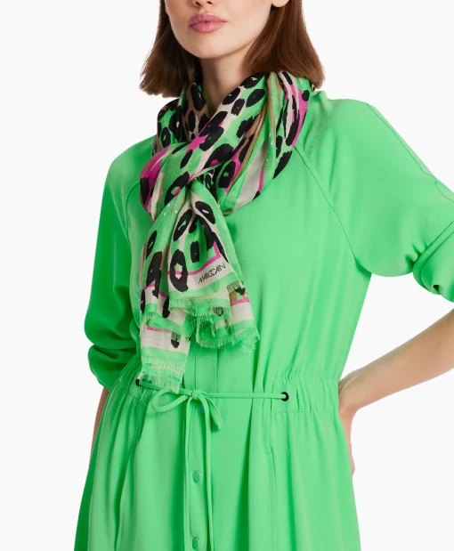 Marccain Sport Shawl Ws B4.07 Z09 Groen*Dames Sjaals
