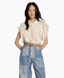 Munthe Blouse Must Ecru*Dames Blouses