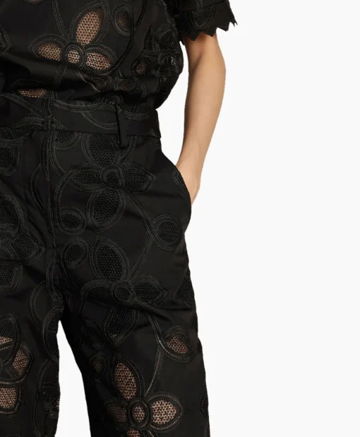 Munthe Pantalon Eileen Zwart*Dames Broeken