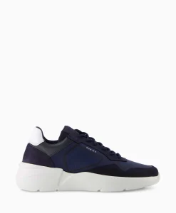 Nubikk Sneaker Roque Road Curl Donker Blauw*Heren Sneakers
