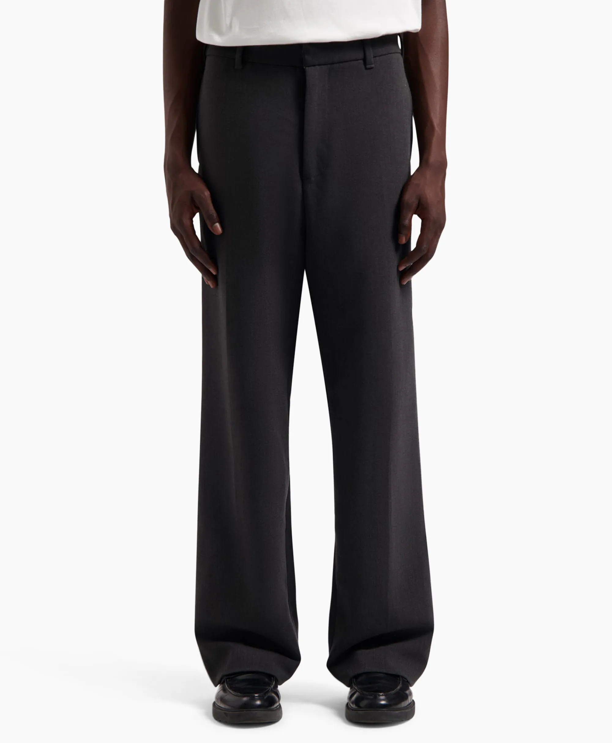 Olaf Hussein Broek Tailored Grijs*Heren Broeken