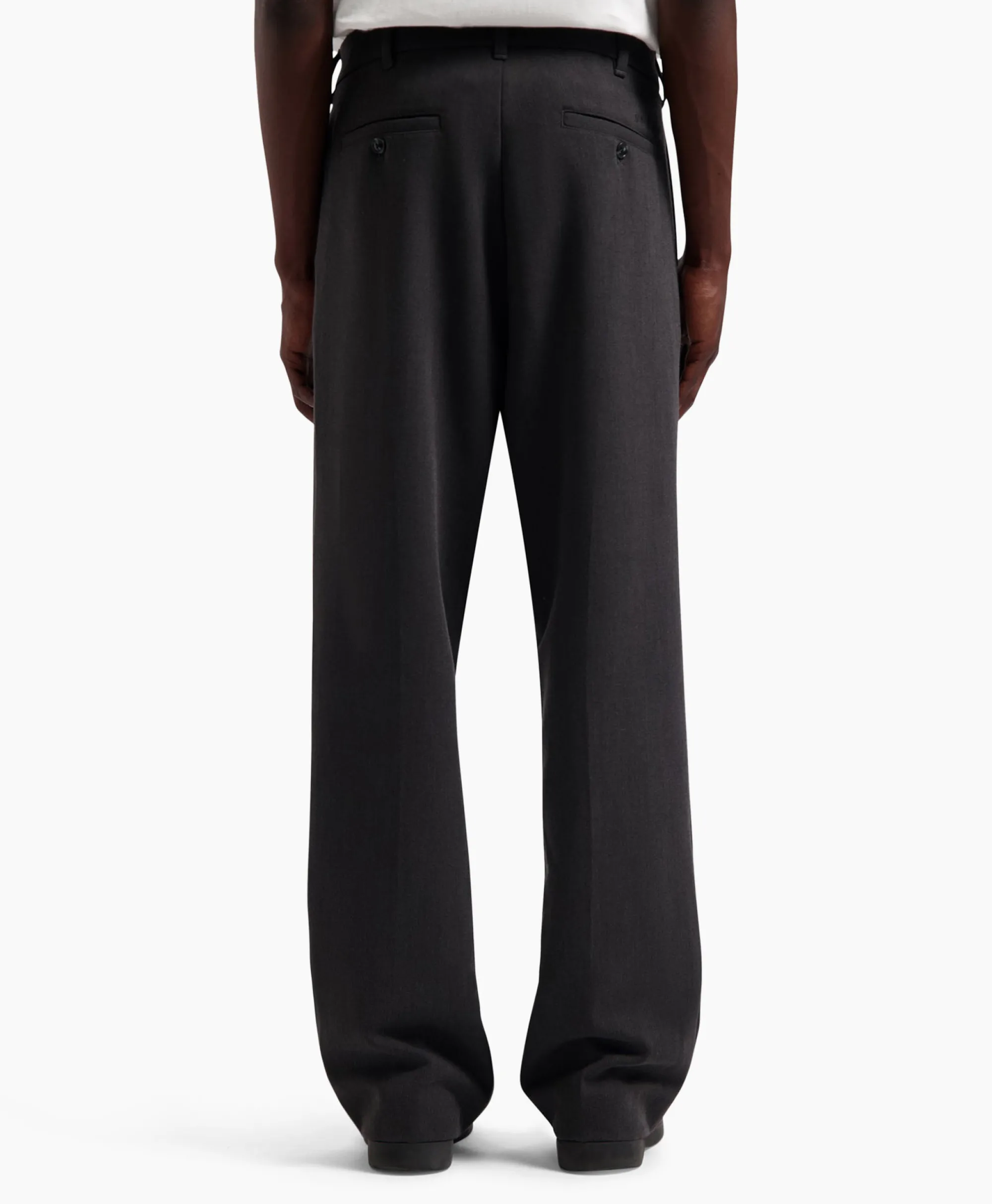 Olaf Hussein Broek Tailored Grijs*Heren Broeken