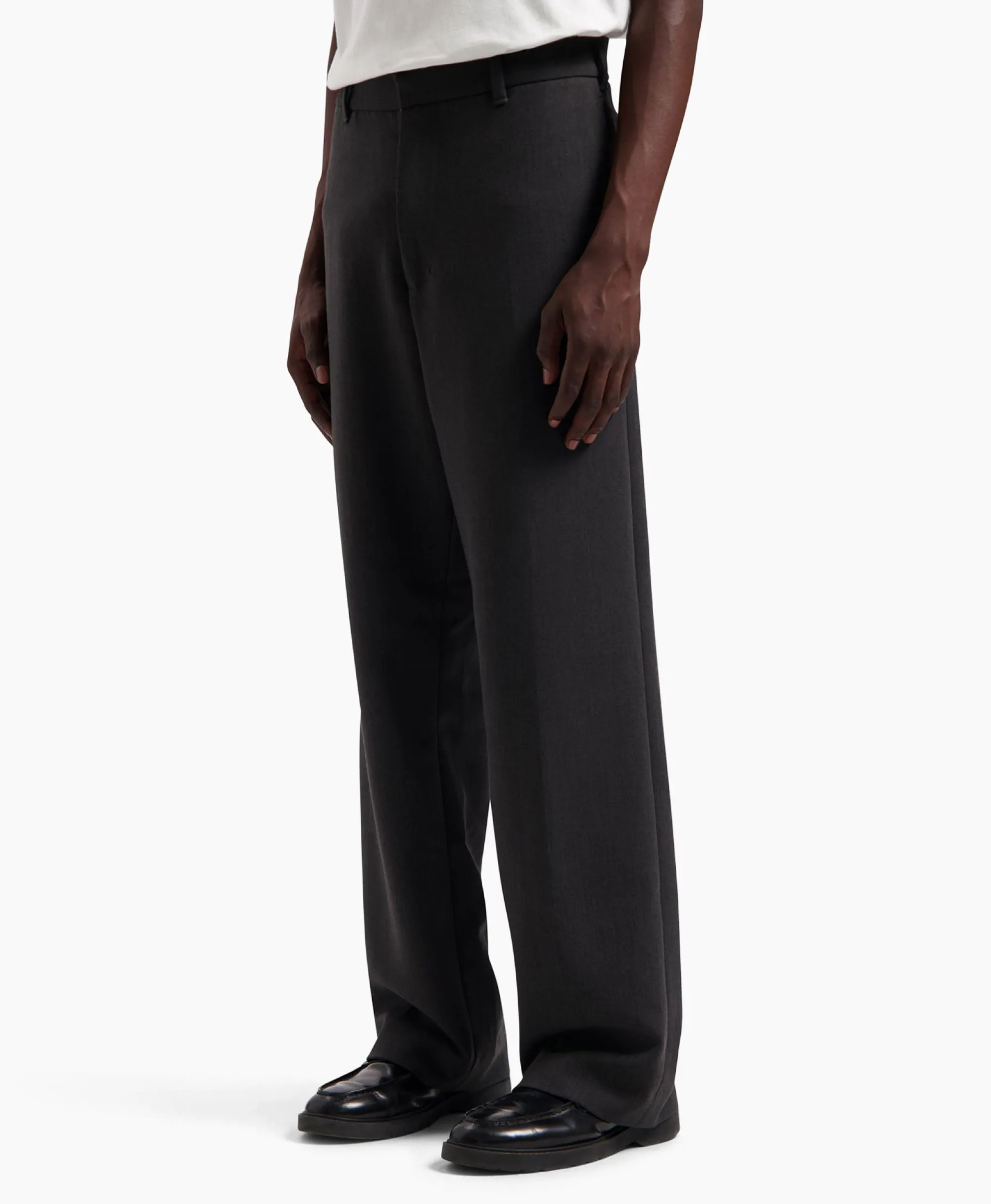 Olaf Hussein Broek Tailored Grijs*Heren Broeken