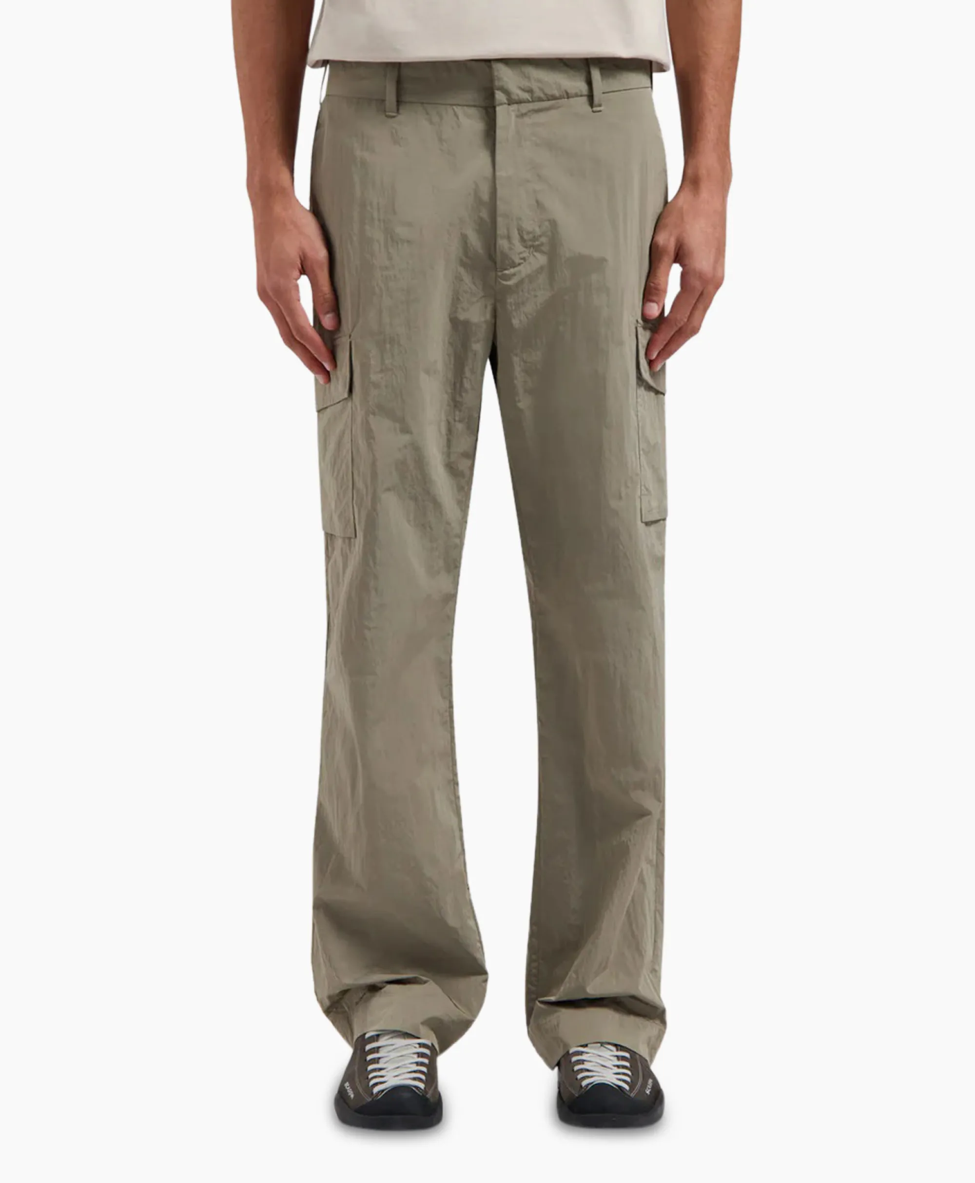 Olaf Hussein Cargobroek Nylon Cargo Grijs*Heren Broeken