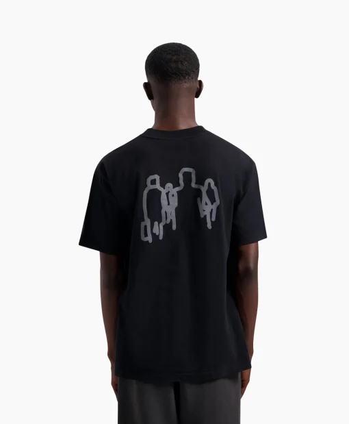 Olaf Hussein T-Shirt Transit Tee Zwart*Heren T-Shirts