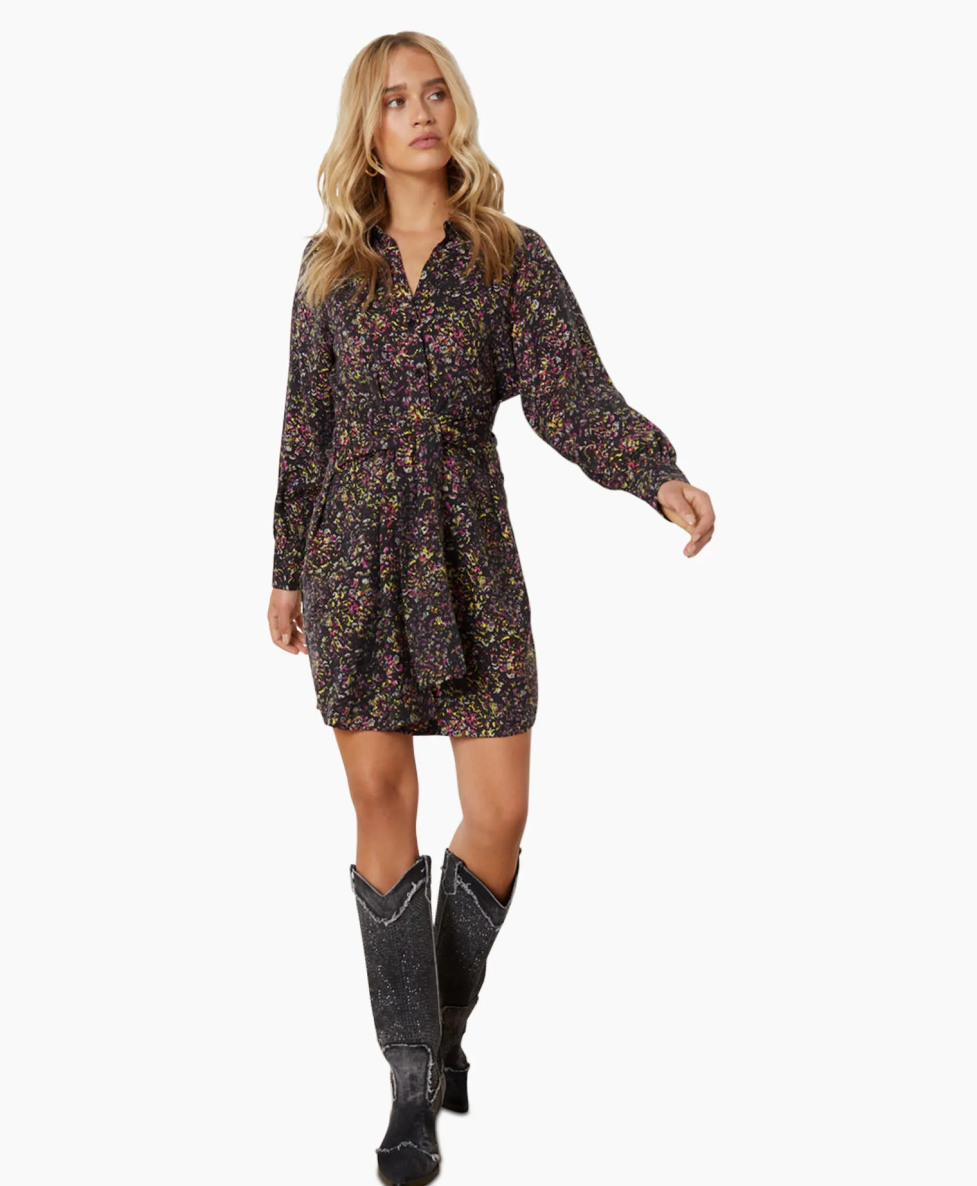 Refined Department Mini Jurk Marta Grijs*Dames Bruiloftskleding