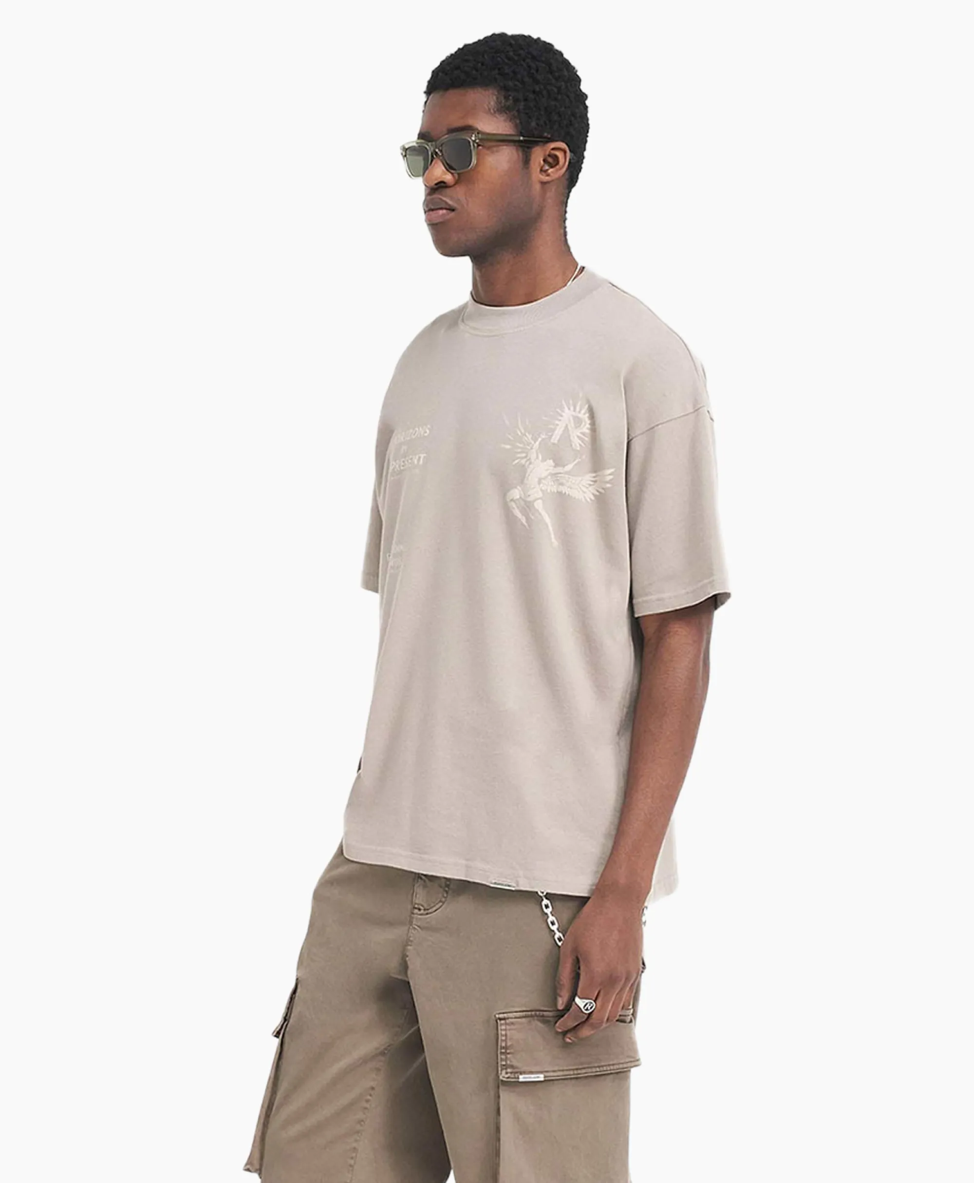 Represent Top & T-Shirt Icarus Beige*Heren T-Shirts