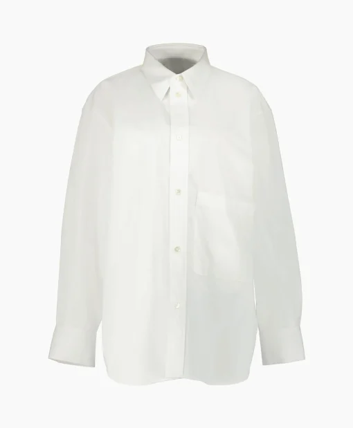 Róhe Rohe Blouse Unisex Classic Wit*Dames Blouses