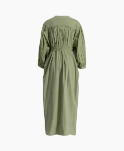 Sea Me Happy Maxi Jurk Balloon Long Double Layered Licht Groen*Dames Jurken