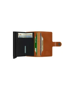 Secrid Portemonnee Miniwallet Perforated Bruin*Heren Portemonnees