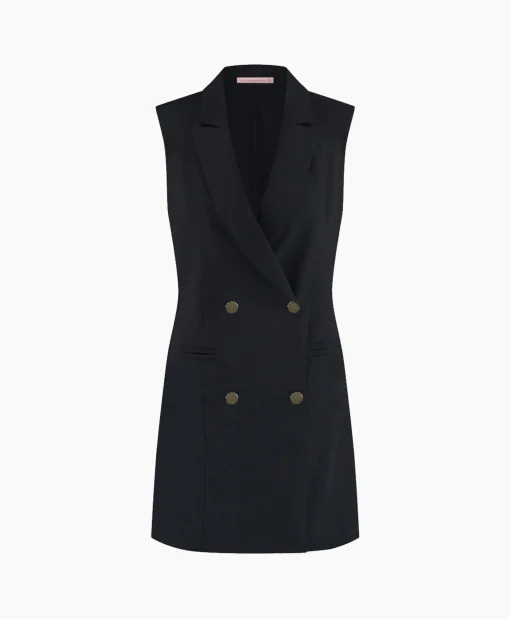 Studio Anneloes Blazer Jazzy Bonded Donker Blauw*Dames Gilets
