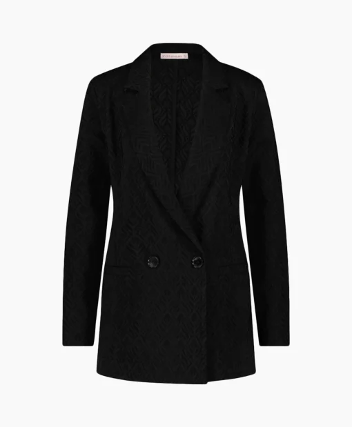 Studio Anneloes Blazer Sence Orn. Jacquard Zwart*Dames Blazers